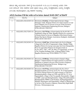 A5(2) Section CR List with Ref to Letter Dated 10-02-2017 of Hoff Sl.No