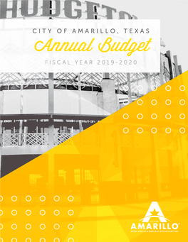 2019-2020 Annual Budget Aside from Those Noted Above