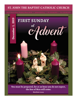 December 1, 2019, First Sunday of Advent