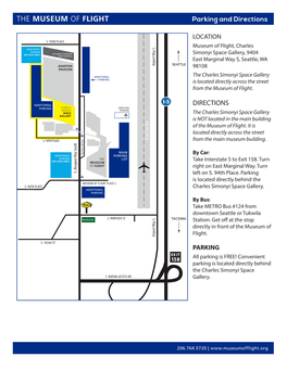 THE MUSEUM of FLIGHT Parking and Directions