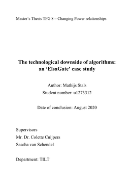 The Technological Downside of Algorithms: an 'Elsagate' Case Study