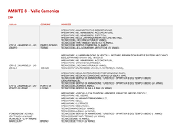 AMBITO 8 – Valle Camonica CFP