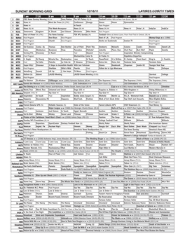 Sunday Morning Grid 10/16/11 Latimes.Com/Tv Times