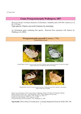 153 Genus Protogoniomorpha Wallengren