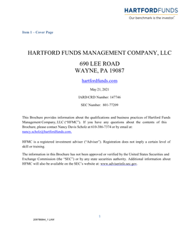 Hartford Funds Management Company, Llc 690 Lee Road