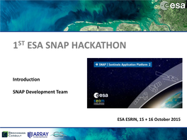 1St Esa Snap Hackathon