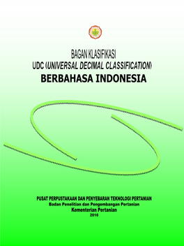 Bagan Klasifikasi Udc (Universal Decimal Classification) Berbahasa Indonesia