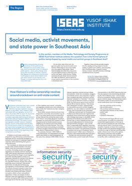 Social Media, Activist Movements, and State Power in Southeast Asia