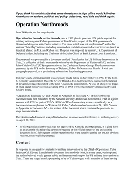 Operation Northwoods