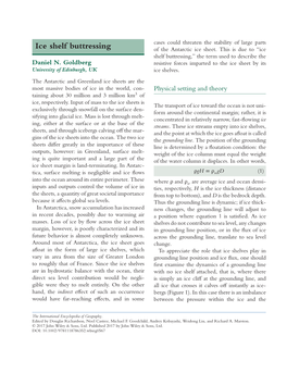 Ice Shelf Buttressing of the Antarctic Ice Sheet