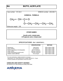 Butyl Acrylate Asia