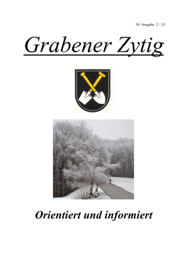 Orientiert Und Informiert Grabener Zytig