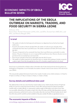 The Implications of the Ebola