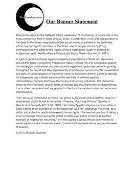 Our Banner Statement