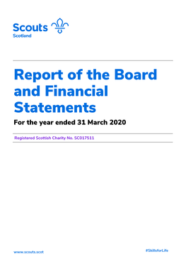 Report of the Board and Financial Statements