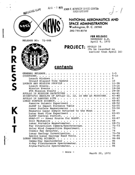 Apollo 16 Press