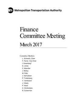 Finance Committee Meeting