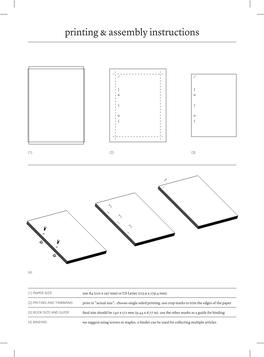 Printing & Assembly Instructions