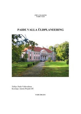 Paide Valla Üldplaneering 2016