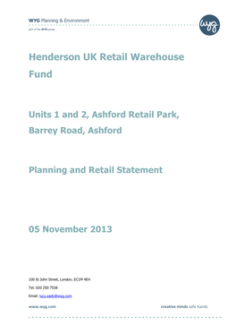 Henderson UK Retail Warehouse Fund