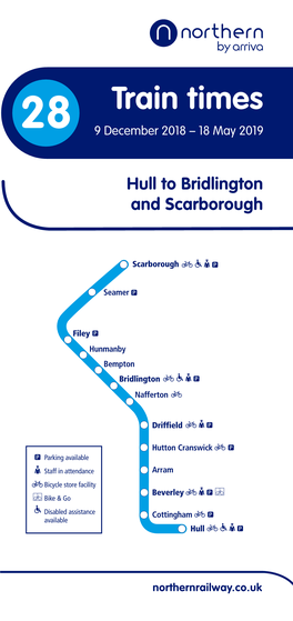 Scarborough Seamer Filey Hunmanby Bempton Bridlington