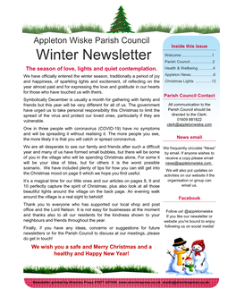 Parish Council Winter Newsletter 2020