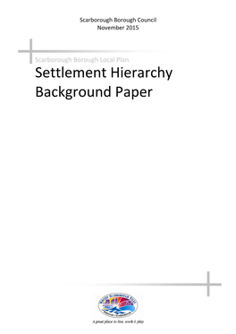 Settlement Hierarchy Background Paper