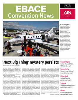 EBACE PUBLICATIONS Convention News