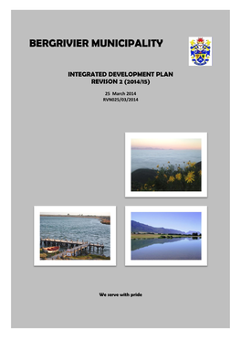 Bergrivier Municipality: Integrated Development Plan Revision 2 (2014/15)