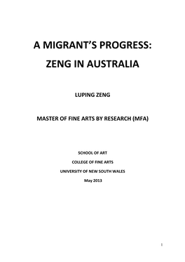 Zeng in Australia