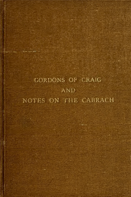 Memorials of the Family of Gordon of Craig