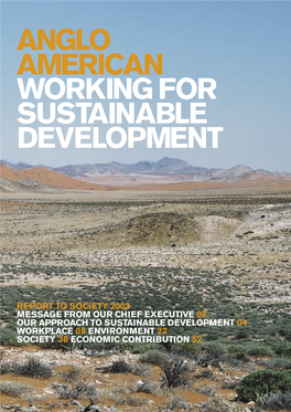 Anglo American Working for Sustainable Development