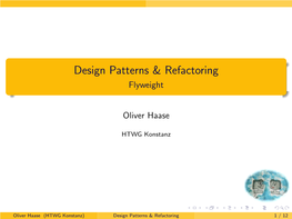 Design Patterns & Refactoring