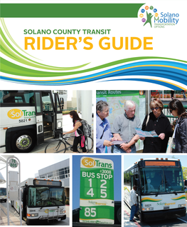 Solano County Transit Rider’S Guide