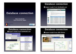 Database Connection and Annotating Models