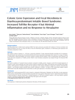 JNM J Neurogastroenterol Motil, Vol. 27 No. 2 April, 2021