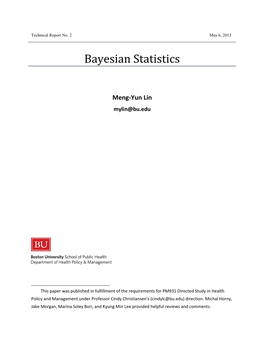 Bayesian Statistics