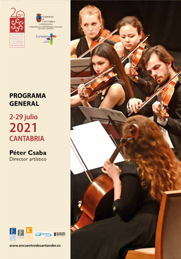 XX Encuentro De Música Y Academia De Santander Programa General