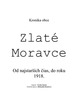 Od Najstarších Čias, Do Roku 1918