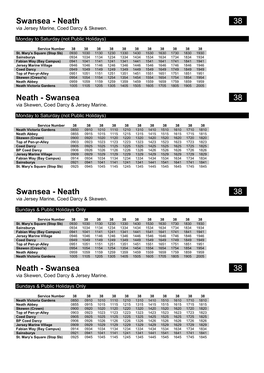 Neath 0380 Via Jersey Marine, Coed Darcy & Skewen