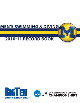 Men's Swimming & Diving 2010-11 Record Book