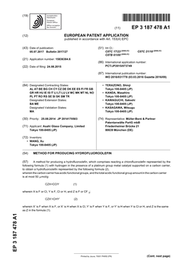 Method for Producing Hydrofluoroolefin