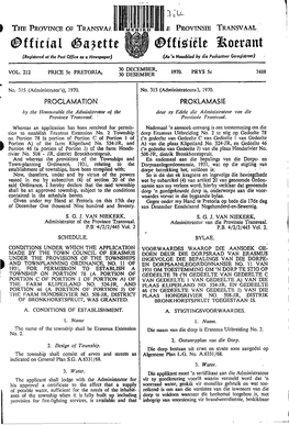 Transvaal Provincial Gazette Vol 212 No
