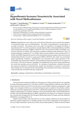 Hyperthermia Increases Neurotoxicity Associated with Novel Methcathinones