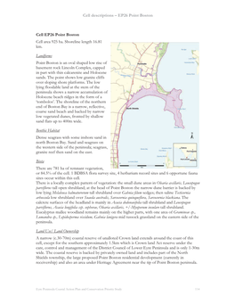 Eyre Peninsula Coastal Action Plan and Conservation Priority Study 114 Cell Descriptions – EP26 Point Boston