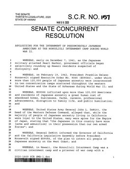 Senate Concurrent Resolution