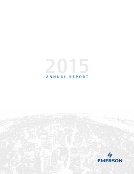 E 2015 Annual Report Emerson.Com