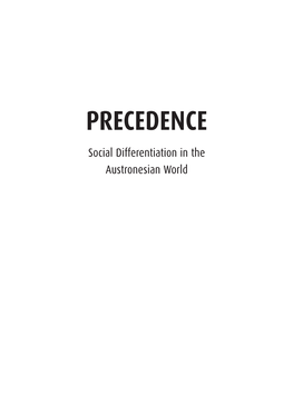 Precedence Social Differentiation in the Austronesian World