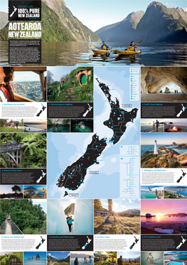 8. Southern Lakes 5. Wellington and Wairarapa 3. Pacific Coast Highway