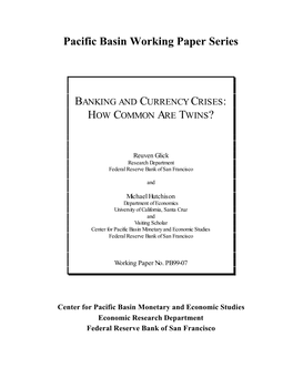 Banking and Currency Crises: How Common Are Twins?